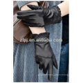 Fashion leather glove for winter in lixian